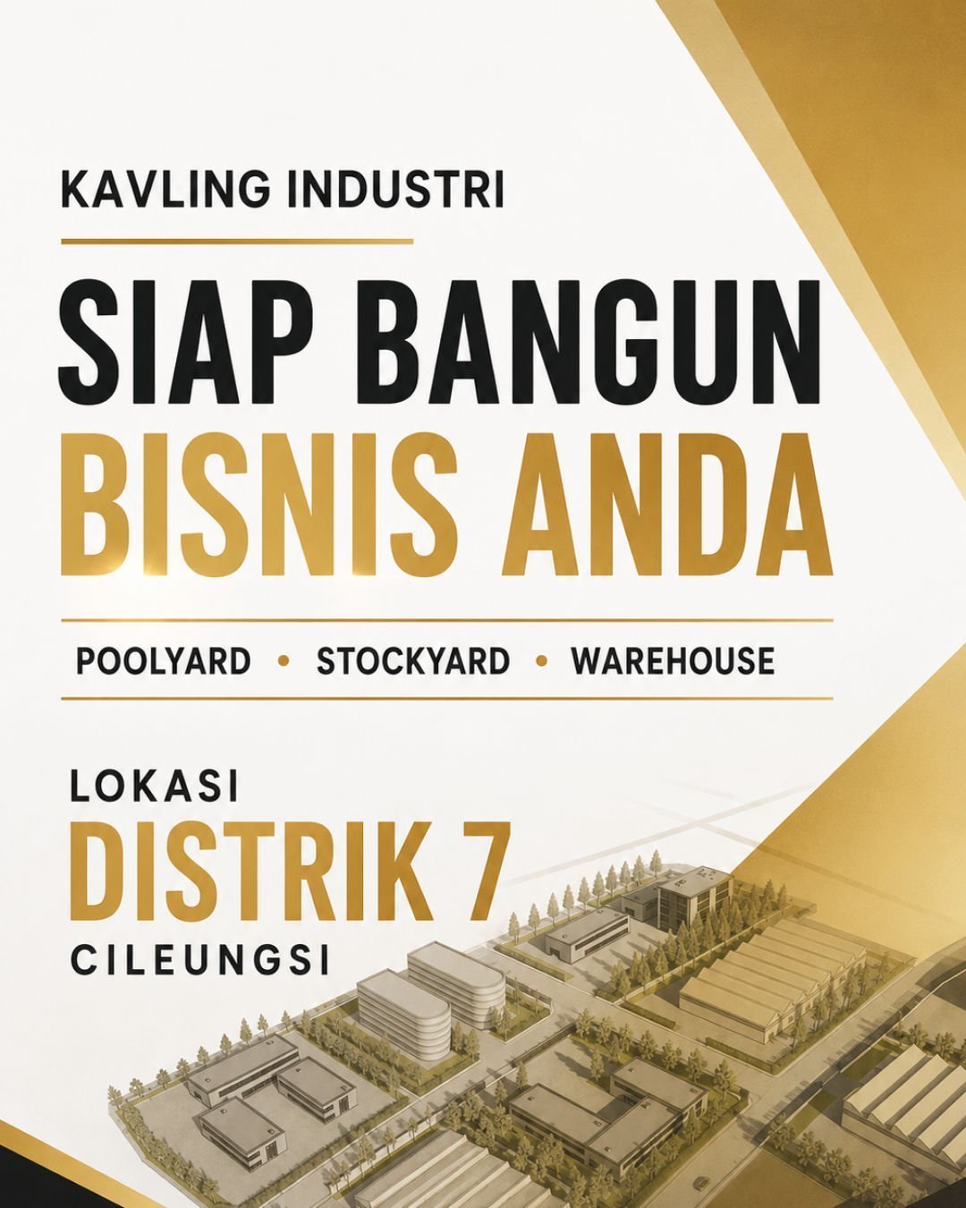 Kavling Industri Siap Bangun — Distrik 7, Cileungsi