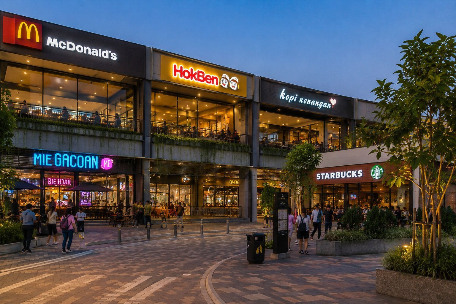 F&B tenant space at Lobunta Avenue Sentul
