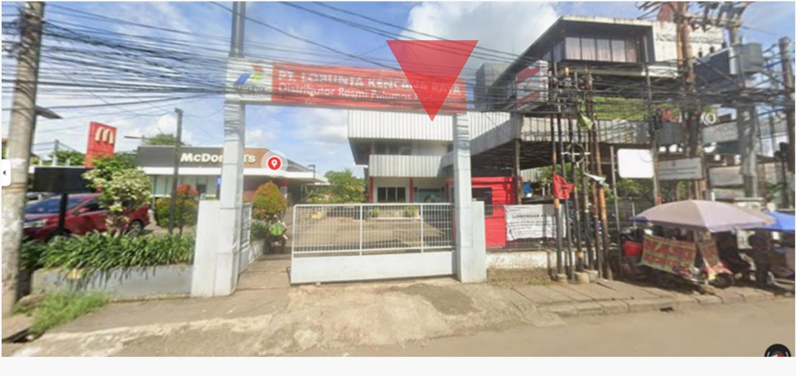 Gerbang masuk lokasi