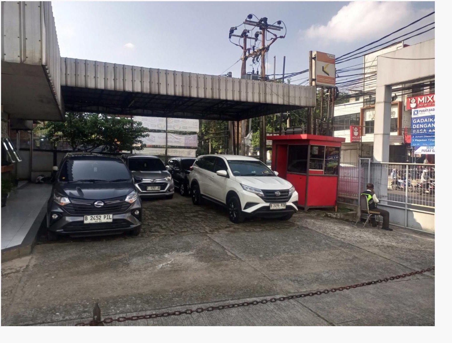 Area parkir lokasi